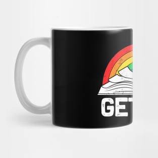 Vintage Retro Get Lit With Book Mug